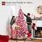 Best Choice Products Prelit Pink Artificial Christmas Tree, Snow Flocked Fir Holiday Decoration